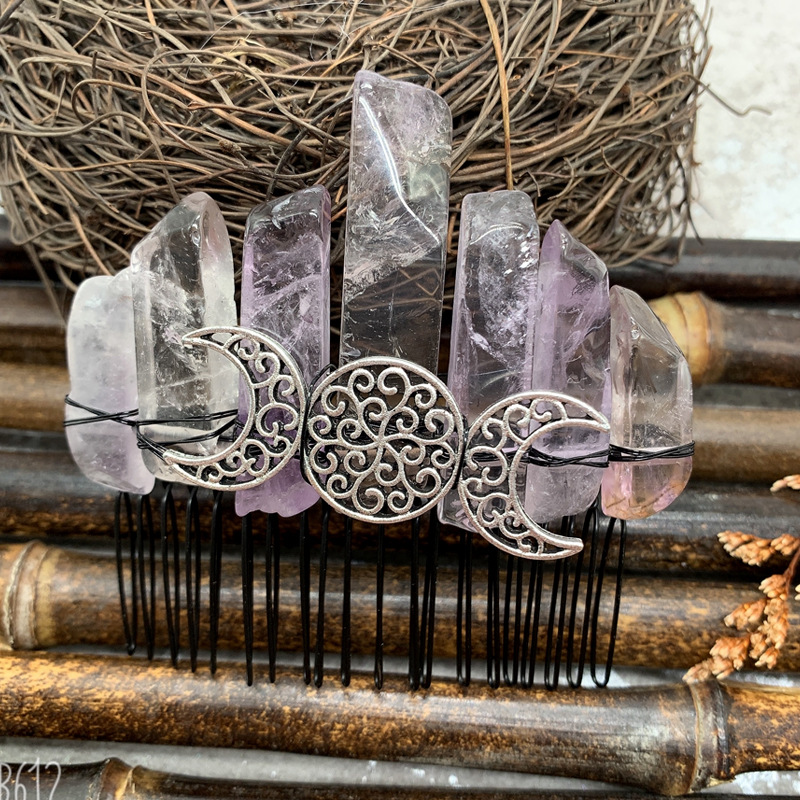 라이트 퍼플 블랙 라인 실버 문