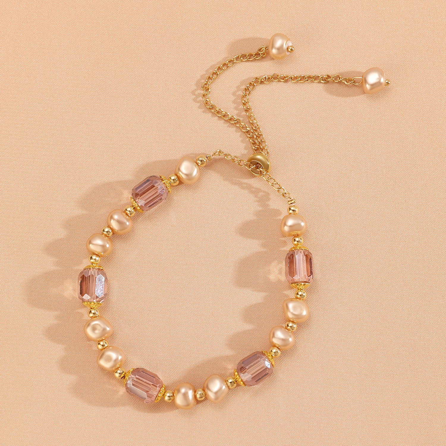 48g Weight CCB, Imitation Pearl, Alloy Pendant Material Bracelets Classification Alloy Chain Material Beaded Chain Chain Type 1 Piece, 1 Set Quantity Casual, Banquet, Daily Occasion CCB, Imitation Pearl, Alloy Material Geometric Pattern Women's Gender Polishing Design Elegant Style Elegant Geometric CCB Imitation Pearl Alloy Beaded Chain Beaded Bracelets Wholesale 19