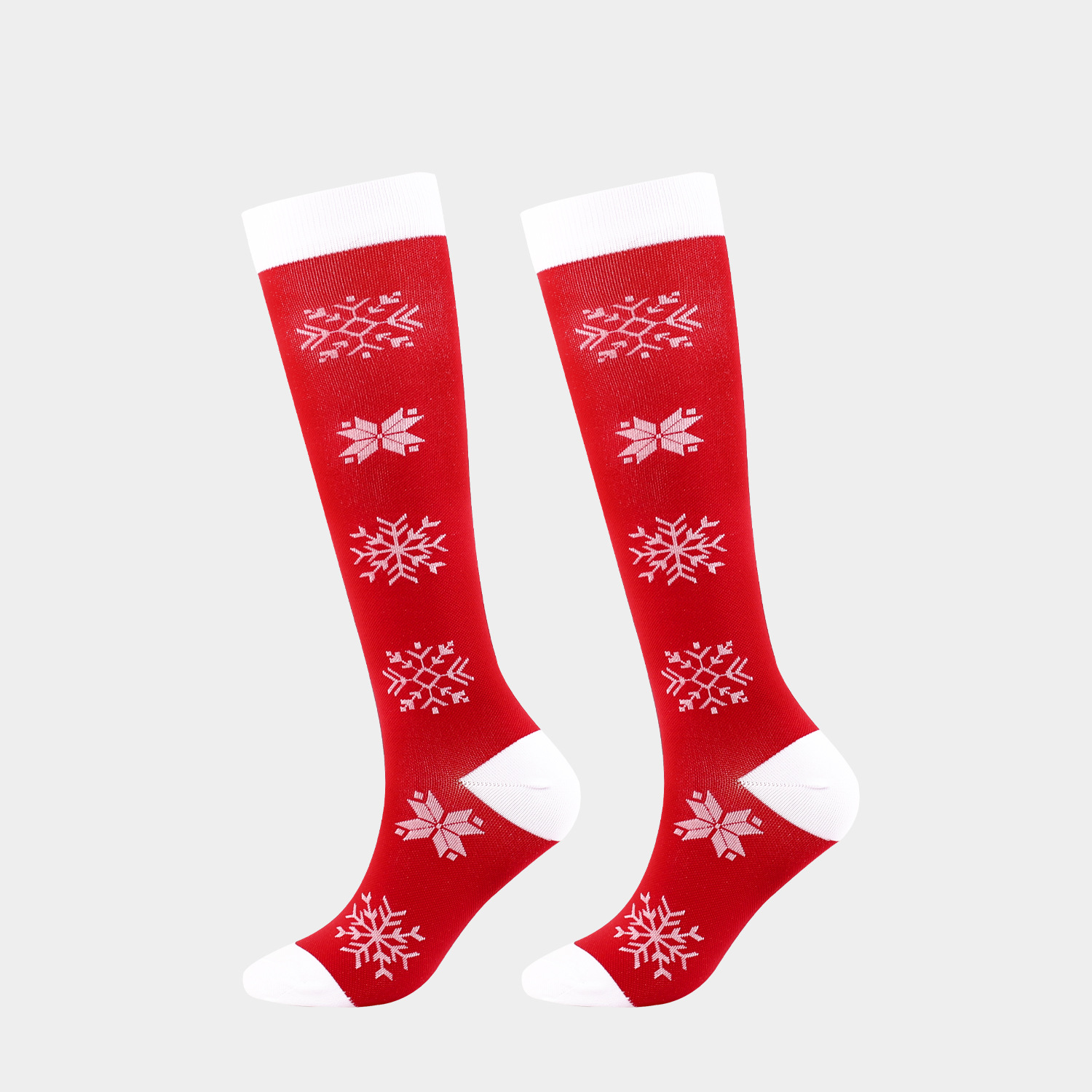 크리스마스 빨간색 배경 눈송이