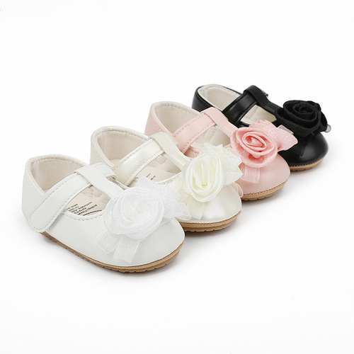 0-1岁花朵公主鞋宝宝学步鞋 3-6个月宝宝鞋学步鞋婴儿鞋 一件代发