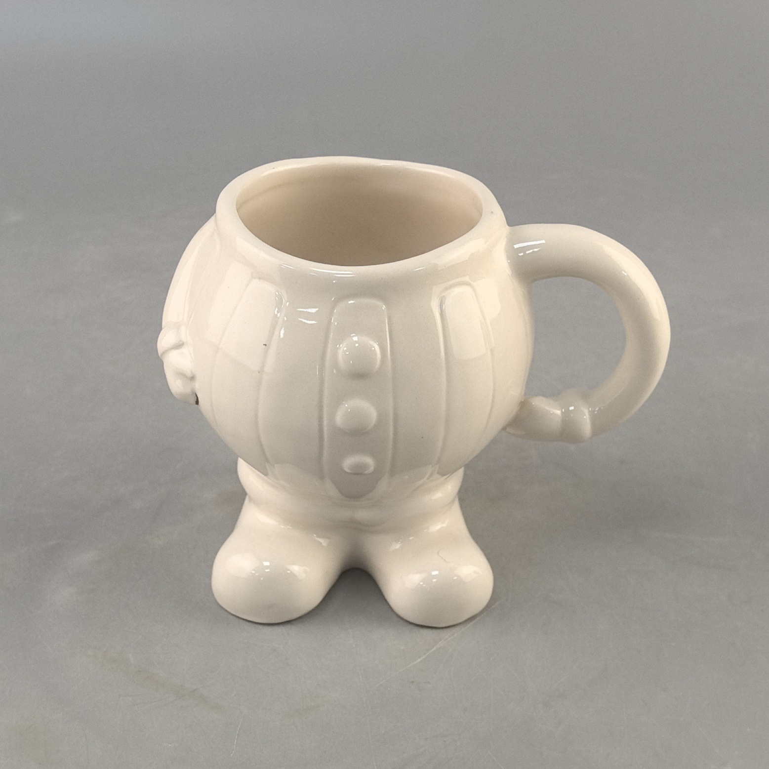 Personalizada creativa cerámica pareja mitad de mano taza puede DIY con pigmento de alto valor de la cara artesanía interesante