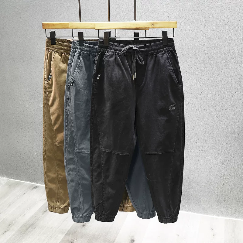 Демисезонная черная форма медсестры, повседневные брюки, oversize, свободный крой
