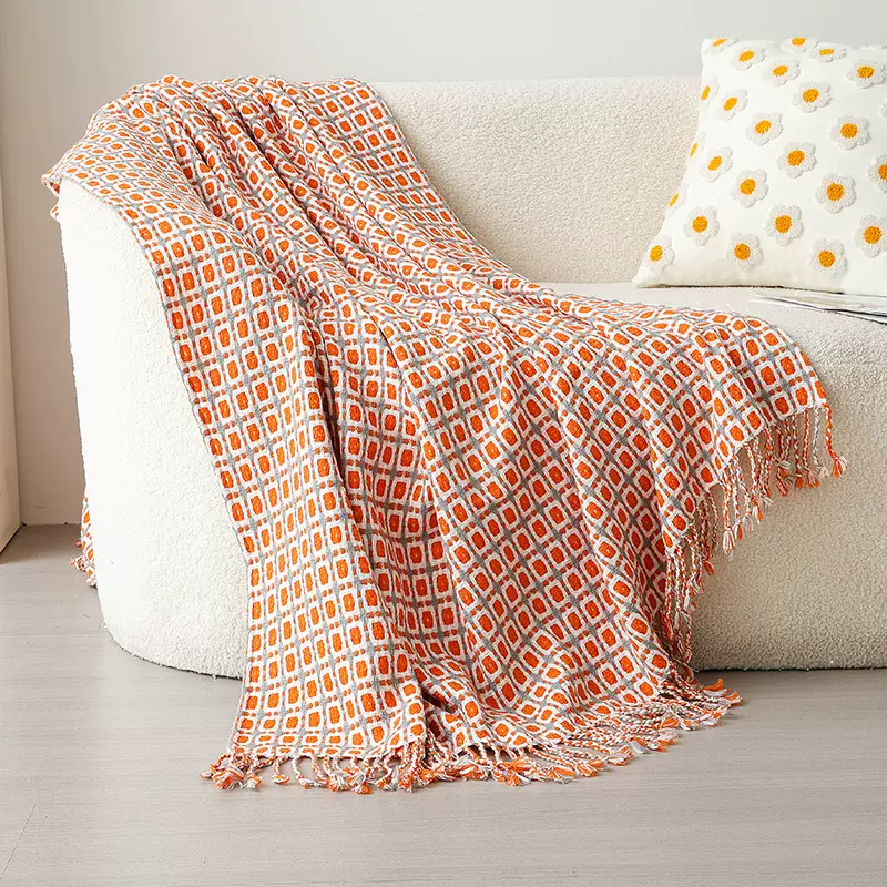 冬季加厚办公室午睡空调毯红色盖腿航空毛毯床旗保暖抱毯blanket