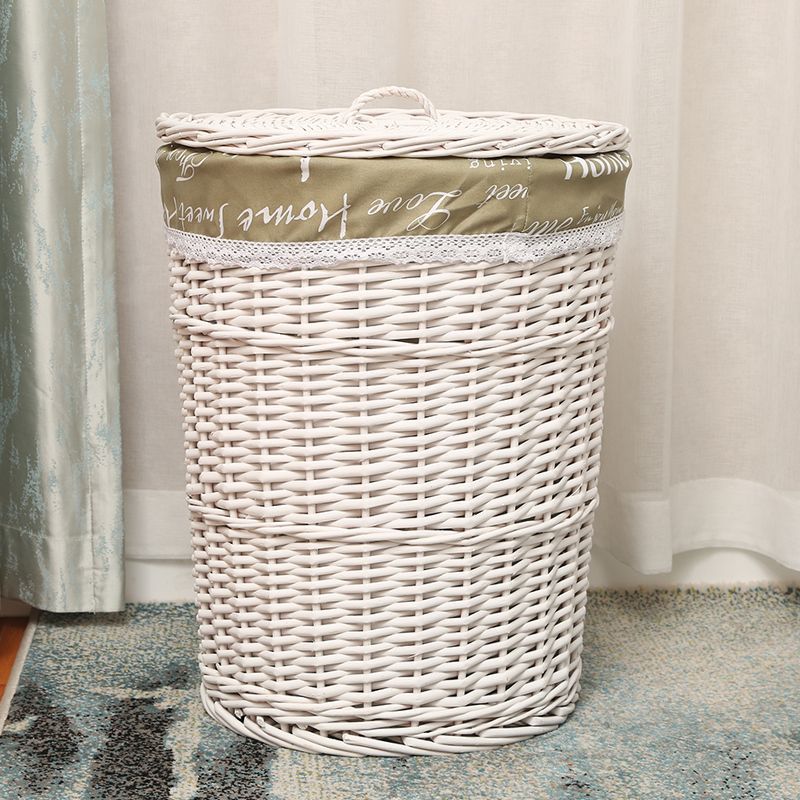 Cesta de almacenamiento de ropa sucia tejida de caña Cesta de ropa sucia Cesta de almacenamiento de ropa sucia