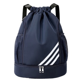 Waterproof Basketball Football Bundle Pocket Drawstring Backpack Lightweight Folding Travel Sports Simple Backpack Fitness Outdoor