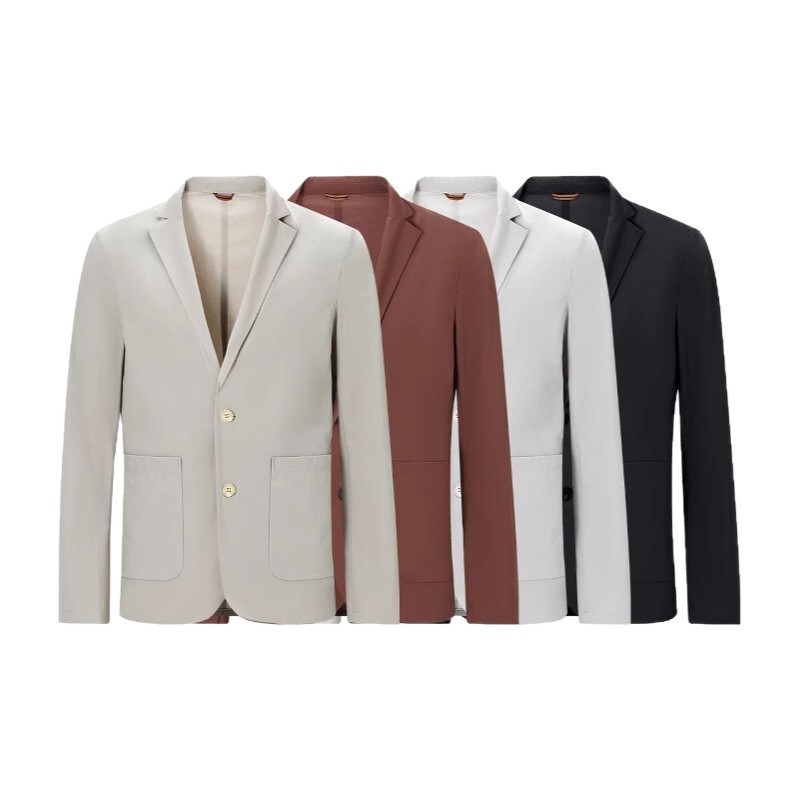 Keep for yourself! ZZ lightweight quick-dry technology portable and packable men's business commuter elegant casual blazer jacket