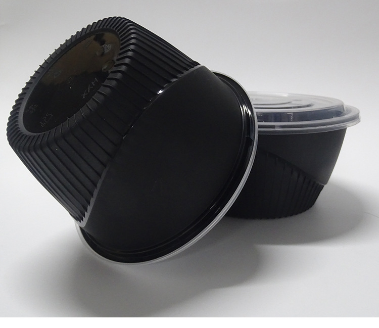 餐饮连锁店打包盒防滑外卖一次性圆碗防烫 可微波炉加热