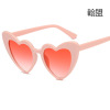 Fashionable sunglasses heart-shaped, brand glasses solar-powered, European style