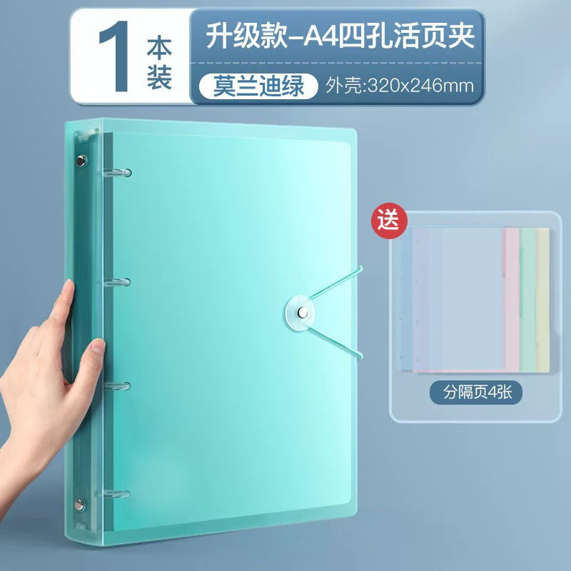 【업그레이드 버전, 더욱 두꺼워진】 투명 그린 --- 구분 페이지 4장 증정