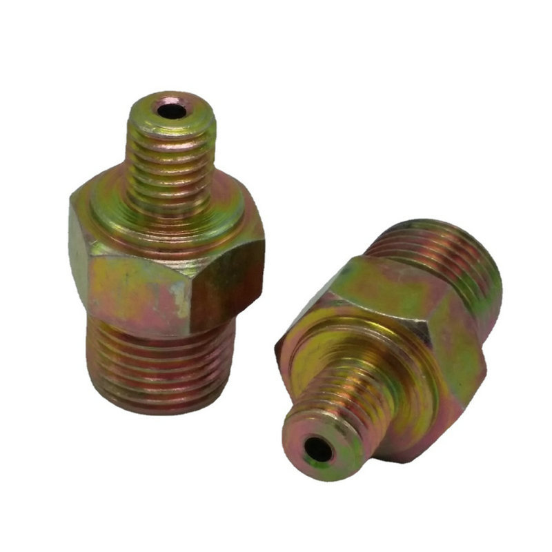 厂家直销 铜接头加工压力表旋塞储蓄罐接头12*1*4