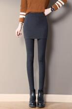 假两件打底裤女夏夏季包臀裙裤一体连裙加绒加厚保暖弹力紧身高腰