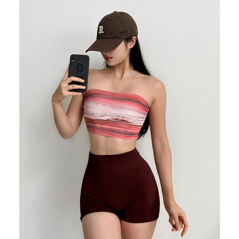 Seascape Impression Style Sports Leisure Bra Fitness Underwear Dance Yoga Daily Quick-drying Strapless Vest Women's 1497 Seascape Impression Style Sports Leisure Bra Fitness Underwear Dance Yoga Daily Quick-drying Strapless Vest Women's 1497