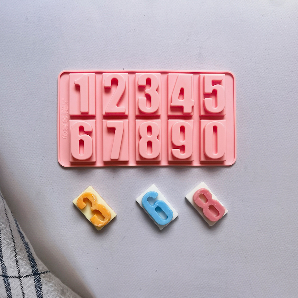 09 chocolate digital 455 molde de silicona para pastel de chocolate molde de pan herramientas de panadería