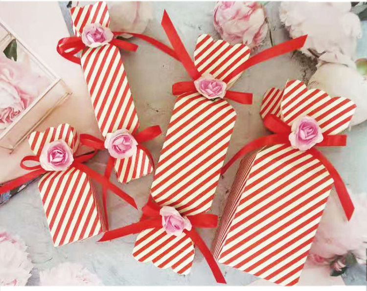 Valentine's Day Birthday Fashion Stripe Paper Wedding Gift Wrapping Supplies display picture 2
