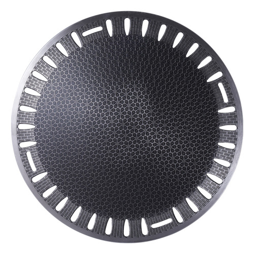 Korean-style stainless steel barbecue plate, maltstone non-stick baking pan, round charcoal barbecue grid, Korean commercial charcoal barbecue plate