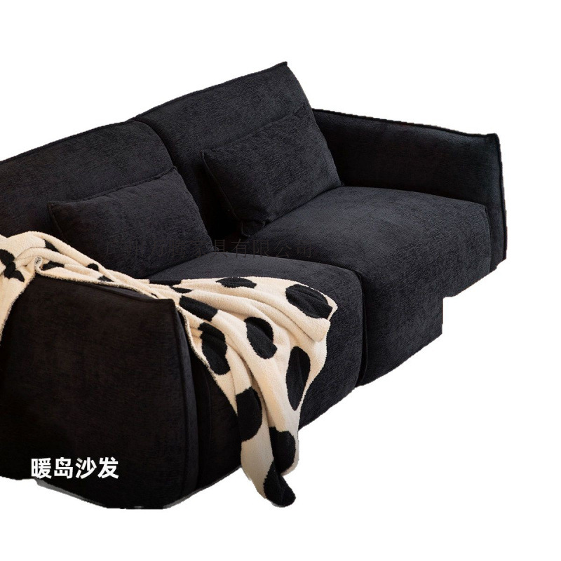 Wanteng Fabric Sofa for Small Living Rooms, Straight Arrangement, Suitable for Rental Apartments, Guesthouses, Vintage Bauhaus Style, Single, Double, and Three-Seater 5