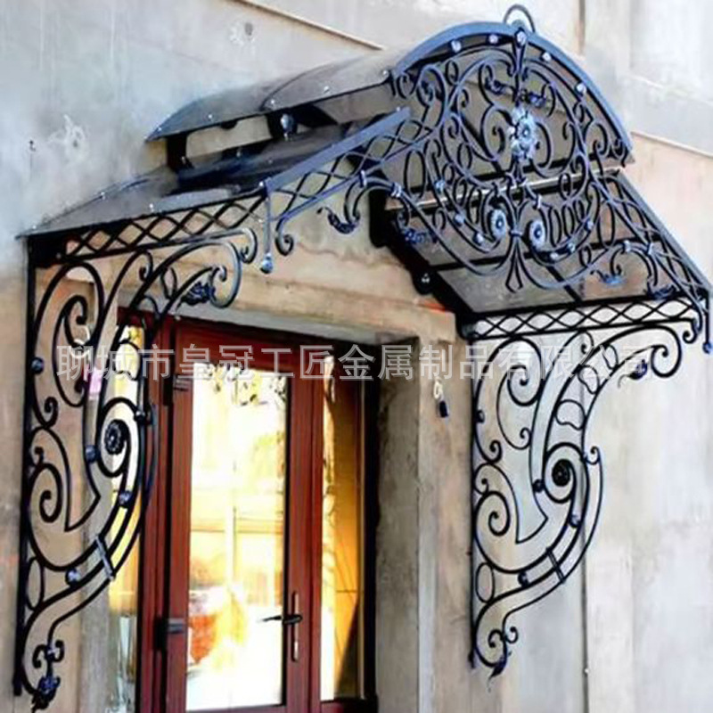 Ironwork Forging Entry Door Canopy Outdoor Ironwork Canopy Terrace Canopy Roof Balcony Sunshade Canopy Ironwork Forging Entry Door Canopy Outdoor Ironwork Canopy Terrace Canopy Roof Balcony Sunshade Canopy