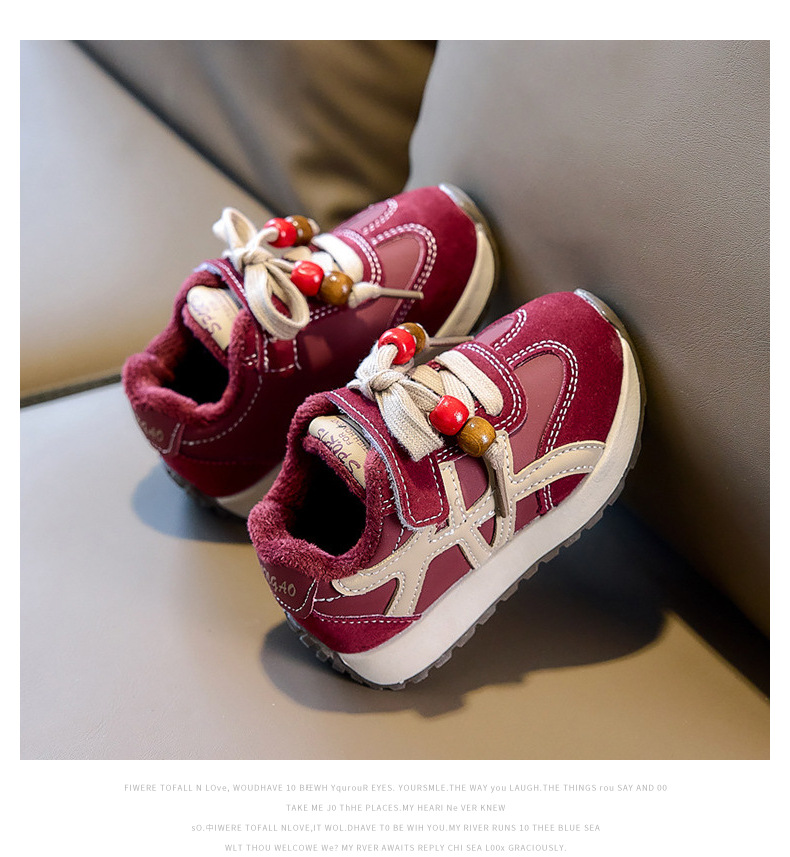 Baskets d'hiver pour enfant avec doublure polaire et semelle eva_voghion.com