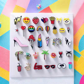 跨境布贴爆款布贴可熨烫新款补丁贴儿童衣服卡通贴刺绣补丁贴