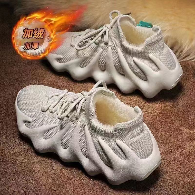New High-Top Coconut Shoes, Autumn and Winter Soft-Soled Non-Slip High-Top Octopus Socks, Dad Shoes, One-Legged Students