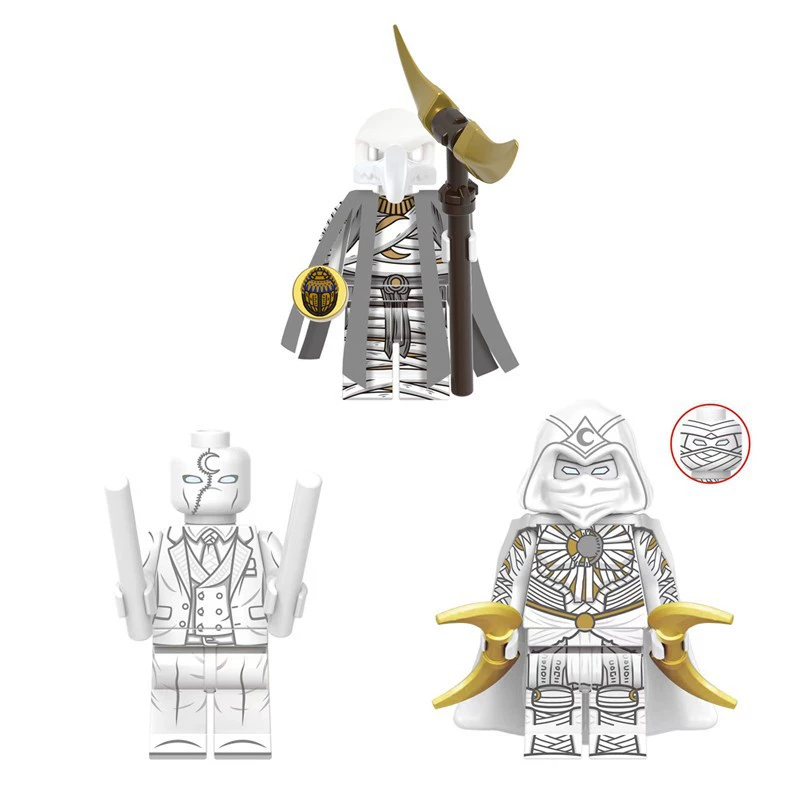 Марвел Супергерой Американский сериал Moonlight Knight XH1895 Конструктор минифигура: полумесяц стрелка Конд Су игрушка