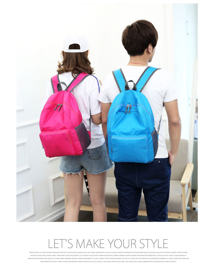 Fashion Solid Color Square Zipper Functional Backpack display picture 5