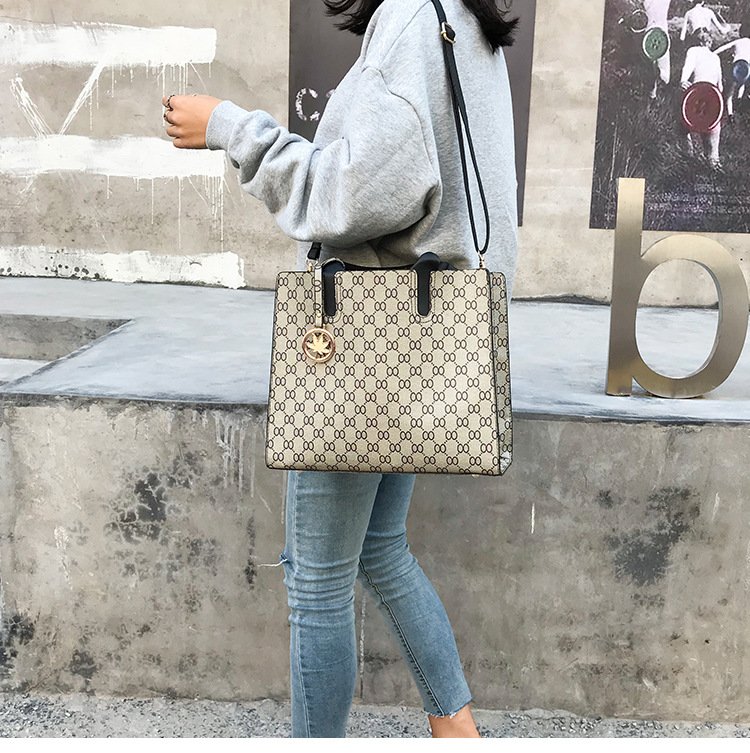 New European and American cross-border fashion women's bag three-piece set, mother-and-child bag, versatile, large-capacity crossbody single-shoulder bag undefined