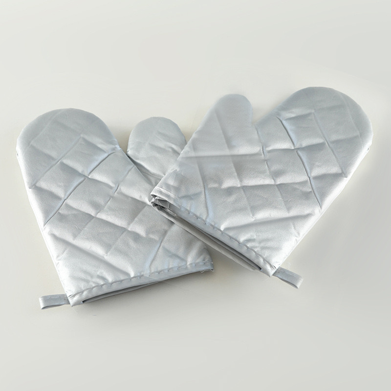 隔热手套耐高温防烫银色加厚防热烘培烤箱微波驴防烫手套挂烫机用