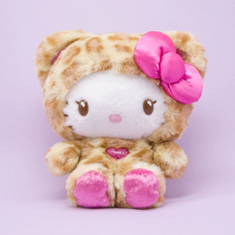 Sanrio Leopard Bear Series Hello Kitty мягкая игрушка милая сумка кукла подарочная кукла