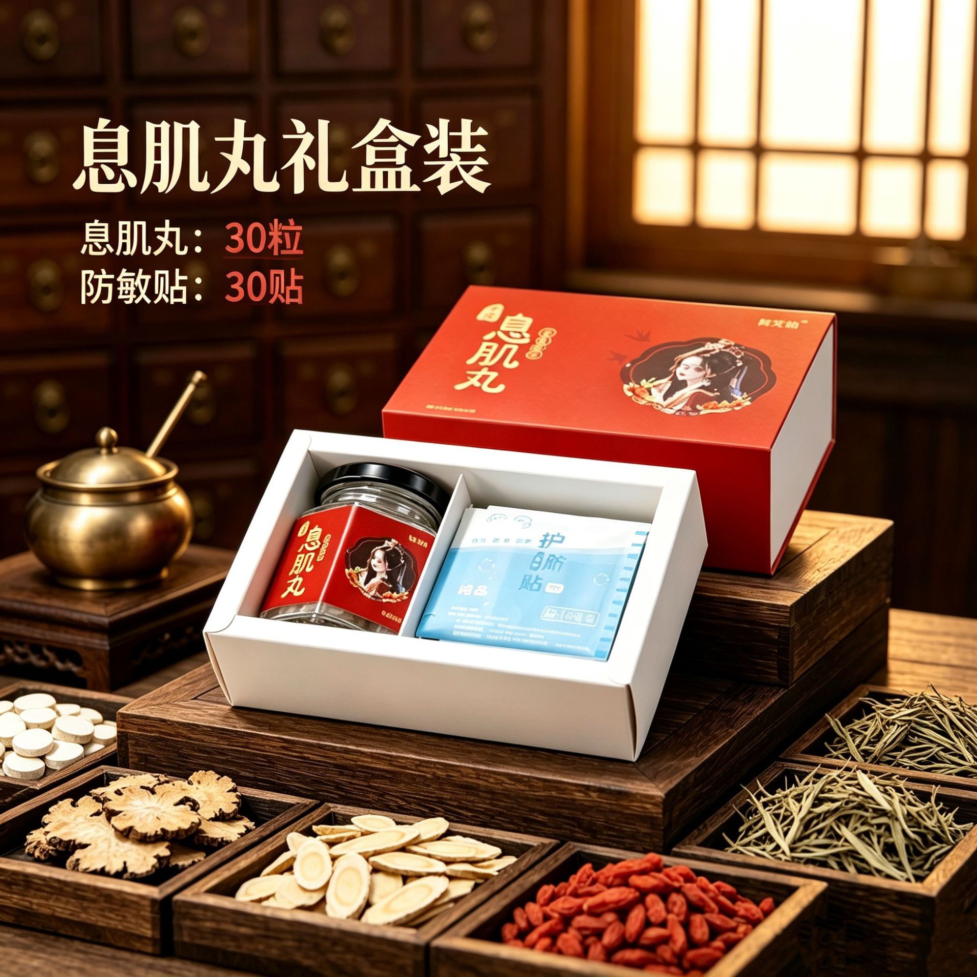 Traditional Xiji Wan Navel Pellet Mugwort Sichuan Pepper Herbal Belly Patch 30 Pellets 30 Patches overview