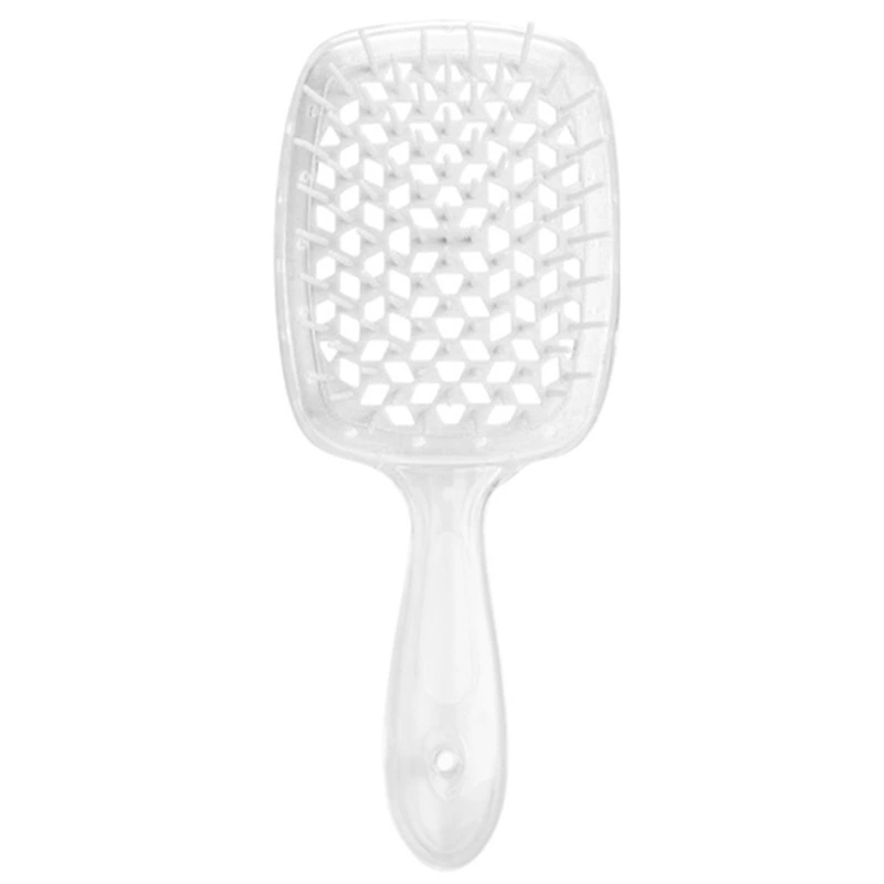 Scalp massaging paddle brush, lightweight detangling, volume‑adding