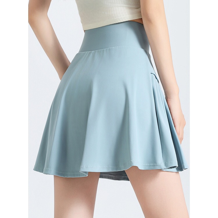 2025 Summer Anti-Exposure High-Waist Sports American Short Culottes Fake Two-Piece Running Five-Point Pants Yoga Tennis Skirt 2025 Summer Anti-Exposure High-Waist Sports American Short Culottes Fake Two-Piece Running Five-Point Pants Yoga Tennis Skirt