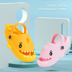 Children's shark, non-slip cartoon sandals platform, slippers, soft sole