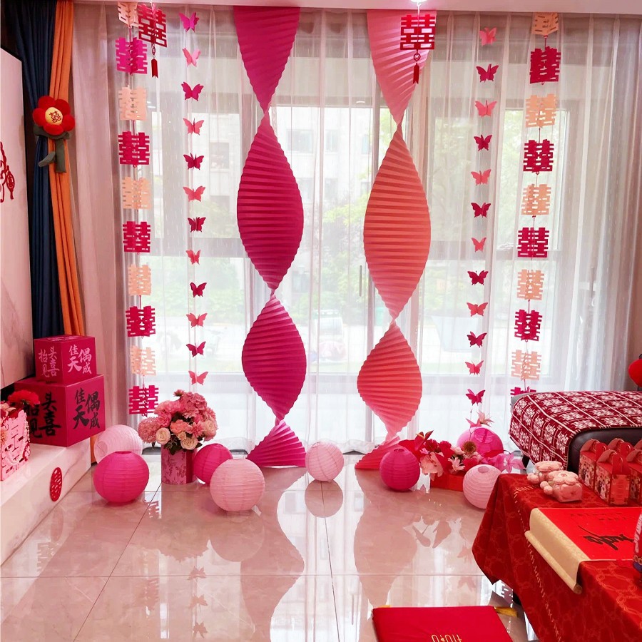 종이접기 라떼아트 웨딩룸 - 핑크 컬러