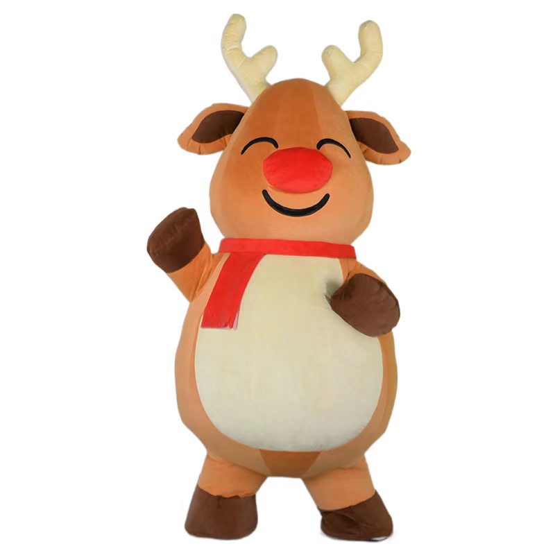 El Comercio exterior TikTok inflable panda gigante muñeca ropa gorila fresa oso Santa Claus ropa de oso polar ropa de pelo largo
