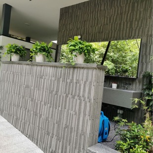 Pastoral Villa Exterior Wall Decorative Material Bamboo Ceramic Tile Fiber Shadow Brick Chopsticks Brick