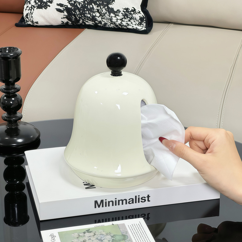 高品質のベルティッシュボックスリビングルームホームティッシュボックスレトロデザインセラミッククリエイティブティッシュ収納ボックス|undefined