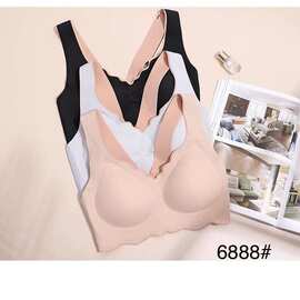 裸感6888#乳胶美背文胸M-2XL薄B杯亲肤舒适聚拢尾货内衣批发促销