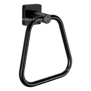 Cross-border toilet towel rack towel ring 304 stainless steel tissue holder hotel toilet paper holder bathroom hardware suit