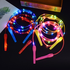 Amazon cross-border bestseller, luminous skipping rope with colorful LED night light, children's night market stall supply wholesale