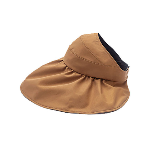 Fisherman hat women's summer Korean version Internet celebrity double-sided vinyl face-covering hat big brim sun protection empty top hat with rope sun hat