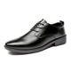 Spring and Autumn Dress Business British Leather Shoes Lightweight Thin Pointed Men's Shoes Breathable All-match Soft Face Wedding Shoes Factory Straight Hair
