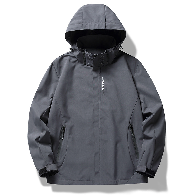 Einlagige, dünne, elfenbeinweiße, bestickte Teamuniformjacke für Herren und Damen_voghion.com