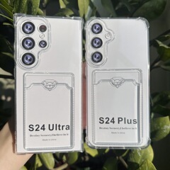 サムスンs 25ultra透明防打カードパックs 24plusカードs 24エアバッグ携帯電話保護ケースを適用します。