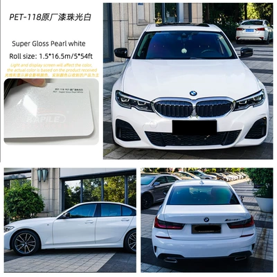 Change, Pet Material, Polymer Pvc Color | Auto Color Change Film - pet-pearlescent-white-15217m