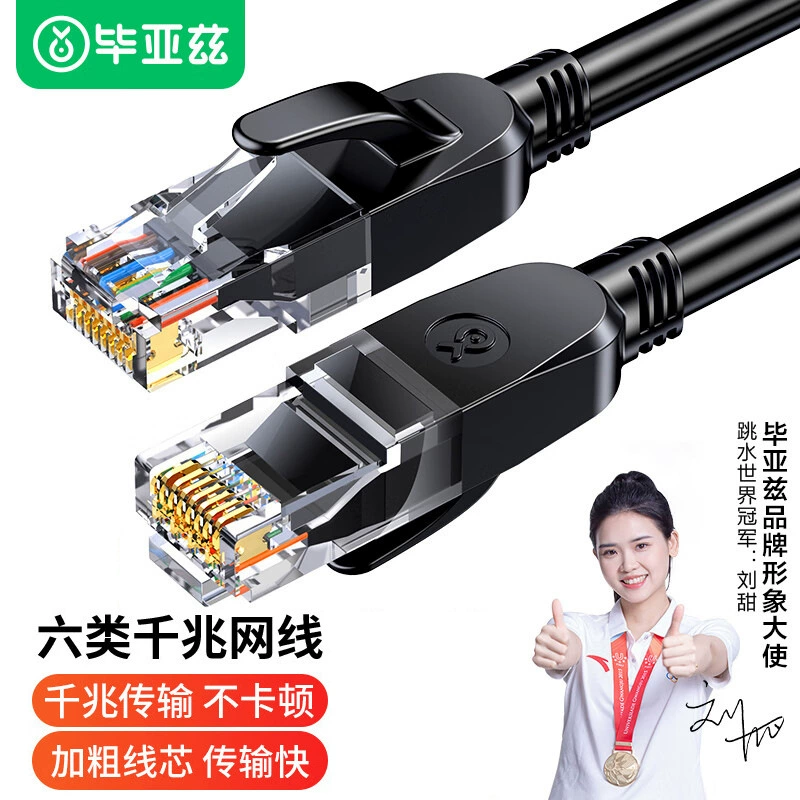 Кабель сети CAT6 категории 6 для дома, сетевой маршрутизатор широкополосный, компьютерный готовый переходник мониторинг соединения