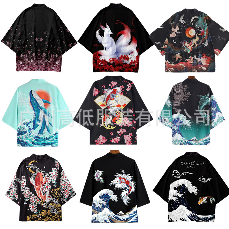 24 years of cross-border new products national style kimono 3D printed kimono cape pajamas multi-season wearable casual coat cardigan 24 years of cross-border new products national style kimono 3D printed kimono cape pajamas multi-season wearable casual coat cardigan