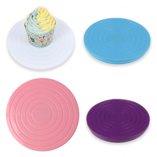 Mini 360-Degree Rotating Cake Decorating Turntable Cake Turntable Carbon Steel Bearing Rotating Lightweight Flexible Convenient