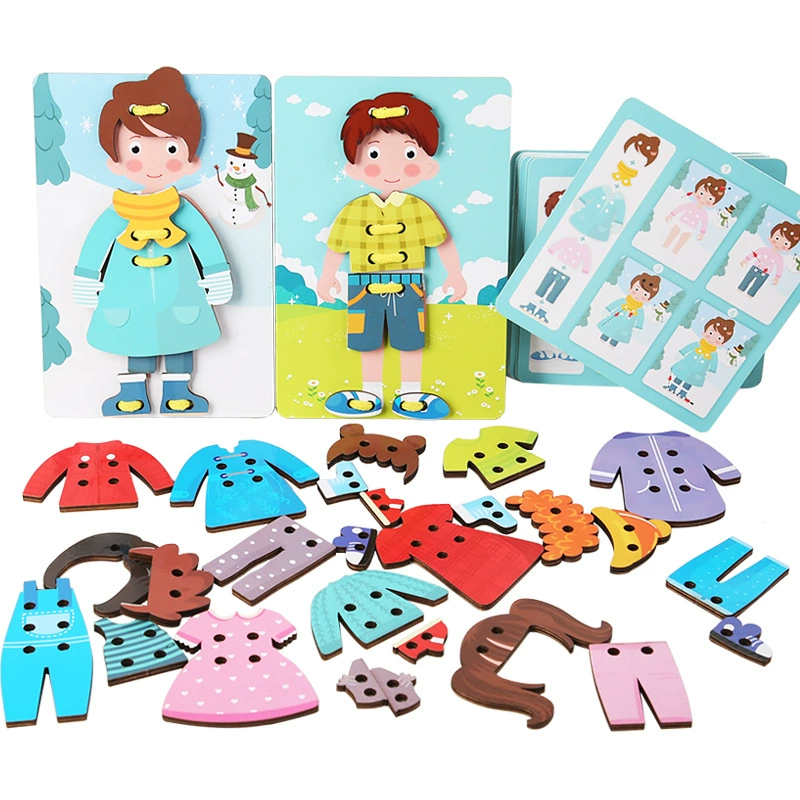 Wooden intellectual brainteaser for training, smart toy for hand-eye coordination, early education, concentration, wholesale