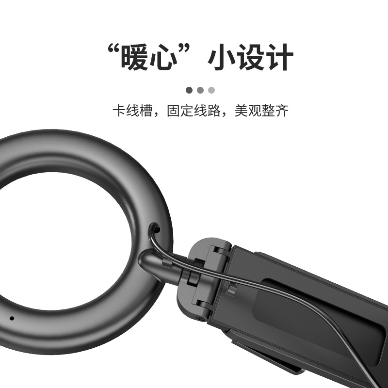 Cross-border nuevo multi-funcional de relleno de escritorio de luz de relleno de alimentos Luz de relleno plegable de la computadora de videoconferencia